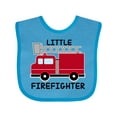 thumbnail image 1 of Inktastic Red Fire Little Firefighter Boys or Girls Baby Bib, 1 of 4