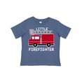 thumbnail image 1 of Inktastic Red Fire Little Firefighter White Text Boys or Girls Toddler T-Shirt, 1 of 5