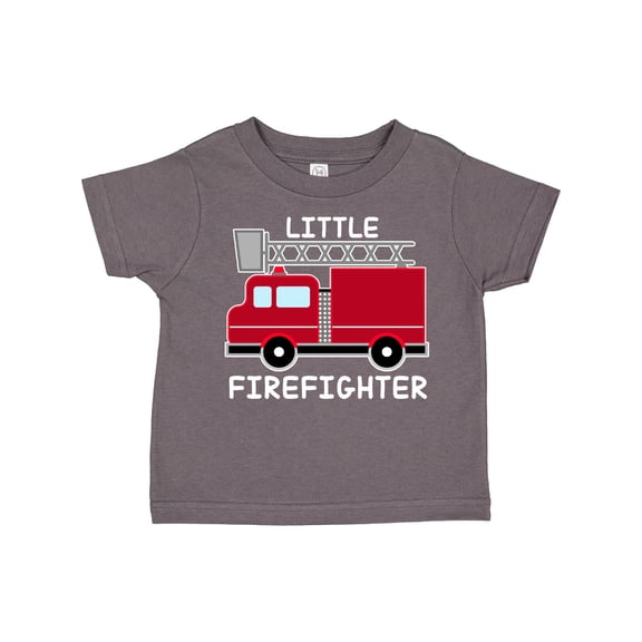 Inktastic Red Fire Little Firefighter White Text Boys or Girls Toddler T-Shirt