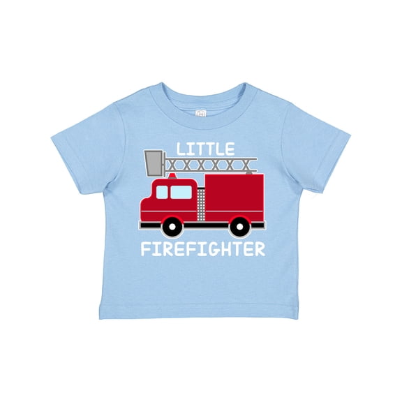 Inktastic Red Fire Little Firefighter White Text Boys or Girls Toddler T-Shirt