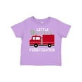 thumbnail image 1 of Inktastic Red Fire Little Firefighter White Text Boys or Girls Toddler T-Shirt, 1 of 5