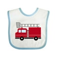 thumbnail image 1 of Inktastic Red Firefighter Fire Truck Boys or Girls Baby Bib, 1 of 4