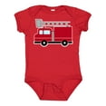 thumbnail image 1 of Inktastic Red Firefighter Fire Truck Boys or Girls Baby Bodysuit, 1 of 5