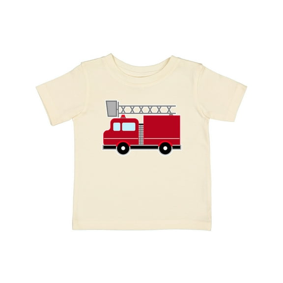 Inktastic Red Firefighter Fire Truck Boys or Girls Baby T-Shirt