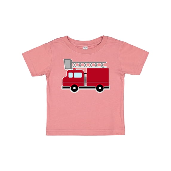 Inktastic Red Firefighter Fire Truck Boys or Girls Baby T-Shirt