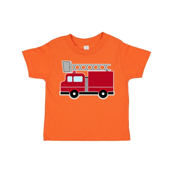 Inktastic Red Firefighter Fire Truck Boys or Girls Toddler T-Shirt