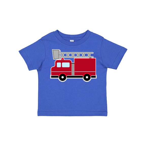 Inktastic Red Firefighter Fire Truck Boys or Girls Toddler T-Shirt