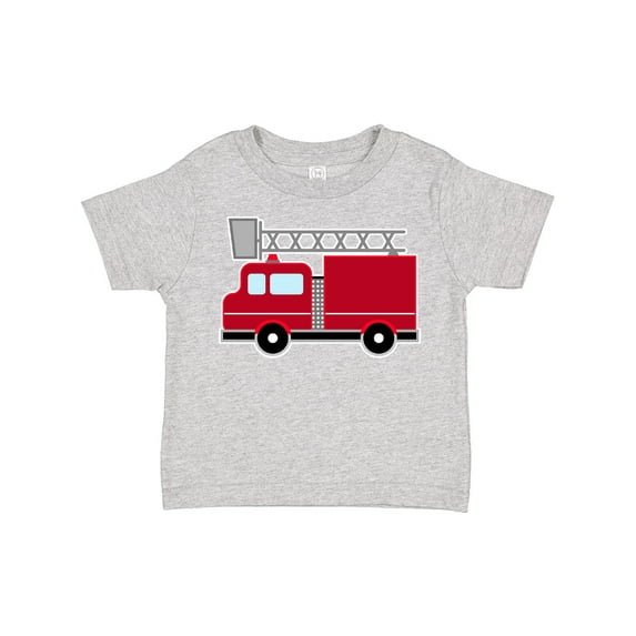 Inktastic Red Firefighter Fire Truck Boys or Girls Toddler T-Shirt