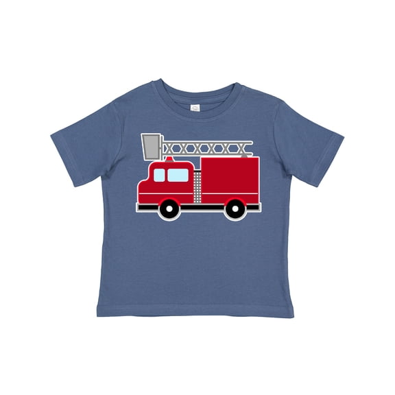 Inktastic Red Firefighter Fire Truck Boys or Girls Toddler T-Shirt