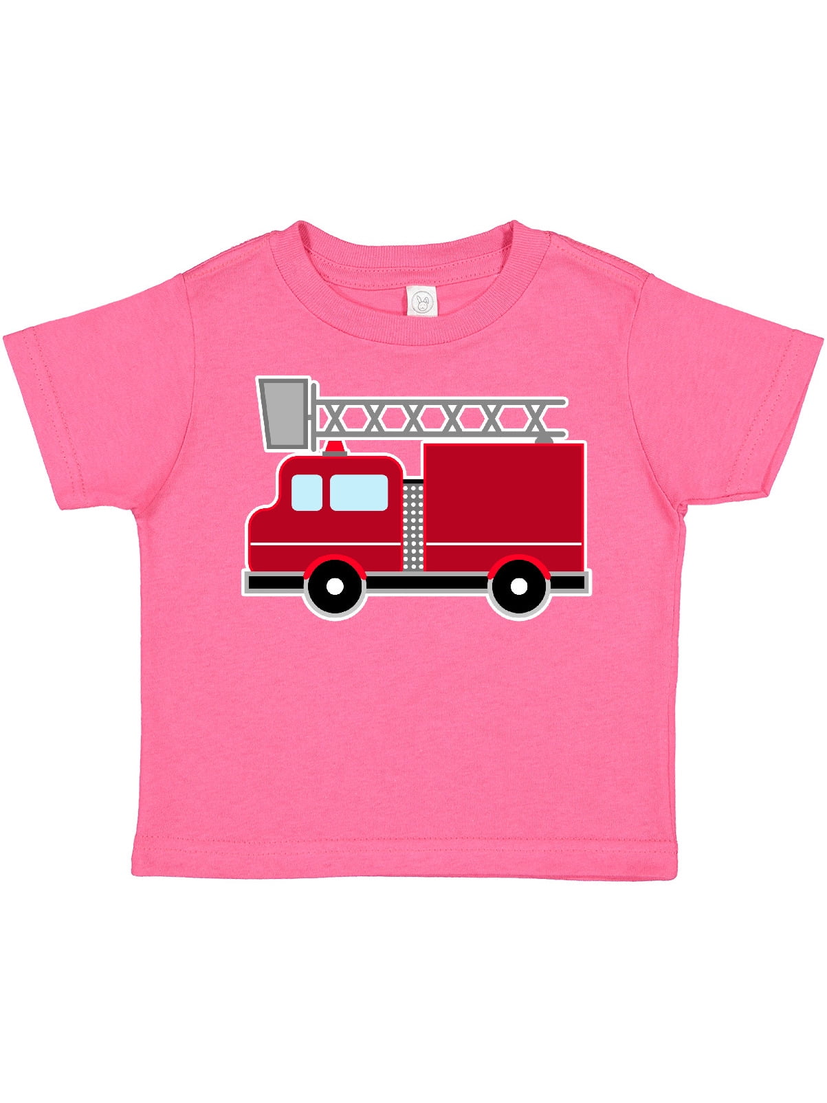 Inktastic Red Firefighter Fire Truck Boys or Girls Toddler T-Shirt -  Walmart.com, image size:1203x1604