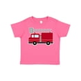 thumbnail image 1 of Inktastic Red Firefighter Fire Truck Boys or Girls Toddler T-Shirt, 1 of 5