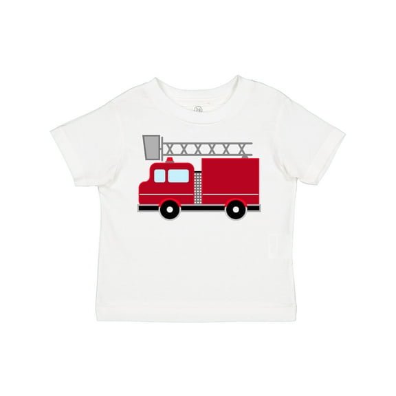Inktastic Red Firefighter Fire Truck Boys or Girls Toddler T-Shirt