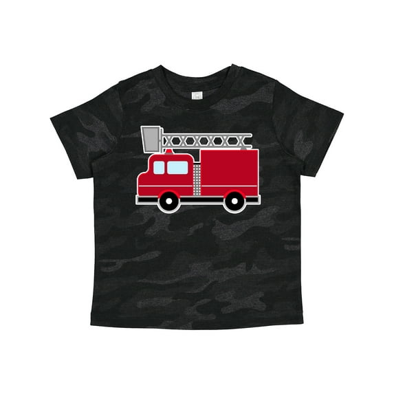 Inktastic Red Firefighter Fire Truck Boys or Girls Toddler T-Shirt