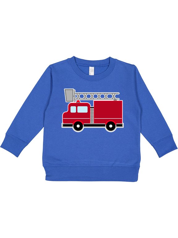 Red Firefighter Fire Truck Toddler Sweatshirt