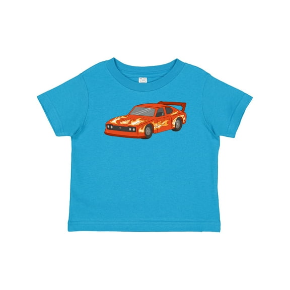 Inktastic Red Flames Race Car Boys or Girls Baby T-Shirt