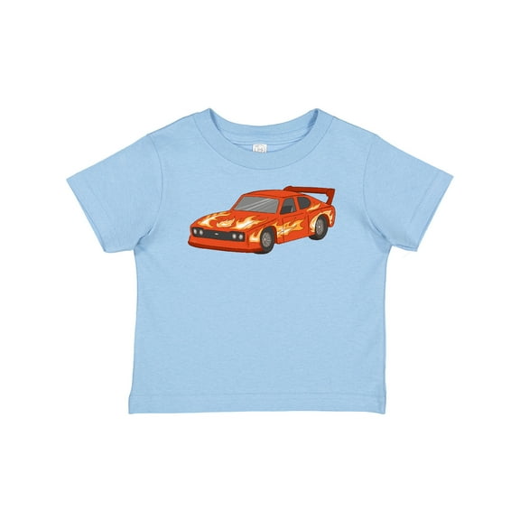 Inktastic Red Flames Race Car Boys or Girls Baby T-Shirt