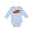 thumbnail image 1 of Inktastic Red Flames Race Car Boys or Girls Long Sleeve Baby Bodysuit, 1 of 5