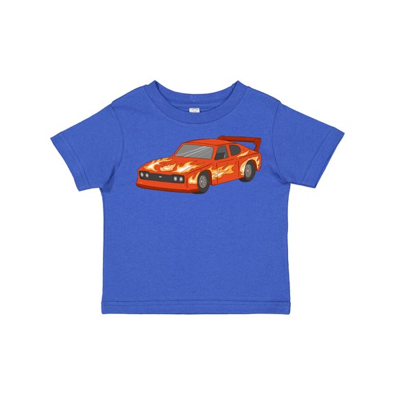 Inktastic Red Flames Race Car Boys or Girls Toddler T-Shirt