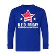 thumbnail image 1 of Inktastic Red Friday Remembering Everyone Deployed with Red American Flag Long Sleeve Youth T-Shirt, 1 of 5