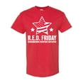 thumbnail image 1 of Inktastic Red Friday Remembering Everyone Deployed with Red American Flag T-Shirt, 1 of 5