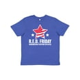 thumbnail image 1 of Inktastic Red Friday Remembering Everyone Deployed with Red American Flag Youth T-Shirt, 1 of 5
