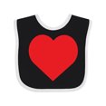 thumbnail image 1 of Inktastic Red Heart Boys or Girls Baby Bib, 1 of 4