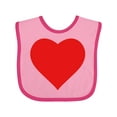 thumbnail image 1 of Inktastic Red Heart Boys or Girls Baby Bib, 1 of 4
