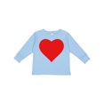 thumbnail image 1 of Inktastic Red Heart Boys or Girls Long Sleeve Toddler T-Shirt, 1 of 5