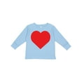 thumbnail image 1 of Inktastic Red Heart Boys or Girls Long Sleeve Toddler T-Shirt, 1 of 5