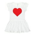 thumbnail image 1 of Inktastic Red Heart Girls Baby Dress, 1 of 5