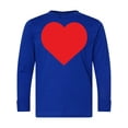 thumbnail image 1 of Inktastic Red Heart Long Sleeve Youth T-Shirt, 1 of 5