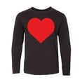 thumbnail image 1 of Inktastic Red Heart Long Sleeve Youth T-Shirt, 1 of 5
