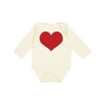 thumbnail image 1 of Inktastic Red Heart Valentine Boys or Girls Long Sleeve Baby Bodysuit, 1 of 5