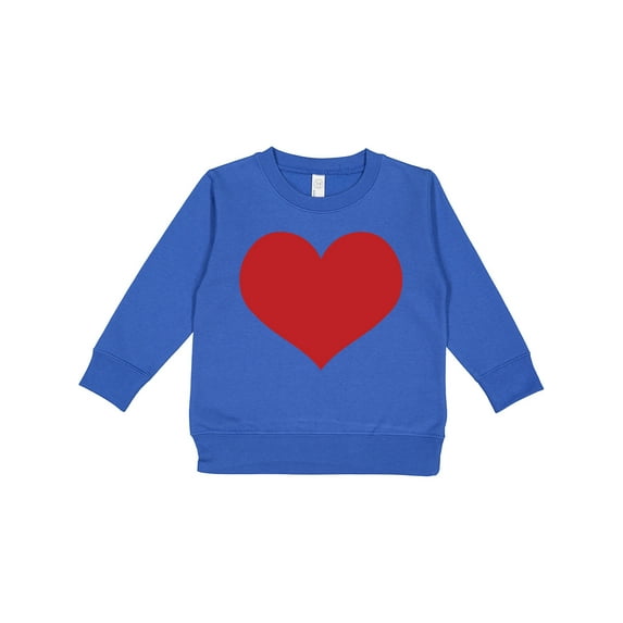 Inktastic Red Heart Valentine Toddler Sweatshirt