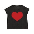 thumbnail image 1 of Inktastic Red Heart Valentine Women's Plus Size T-Shirt, 1 of 5
