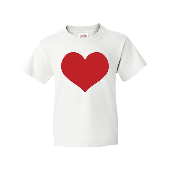 Inktastic Red Heart Valentine Youth T-Shirt