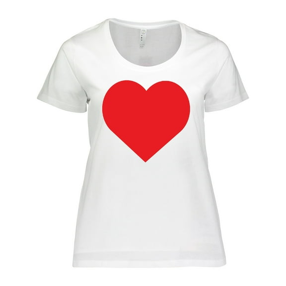 Inktastic Red Heart Women's Plus Size T-Shirt