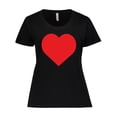 thumbnail image 1 of Inktastic Red Heart Women's Plus Size T-Shirt, 1 of 5