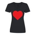 thumbnail image 1 of Inktastic Red Heart Women's V-Neck T-Shirt, 1 of 5