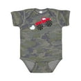 thumbnail image 1 of Inktastic Red Monster Truck Action Boys or Girls Baby Bodysuit, 1 of 5
