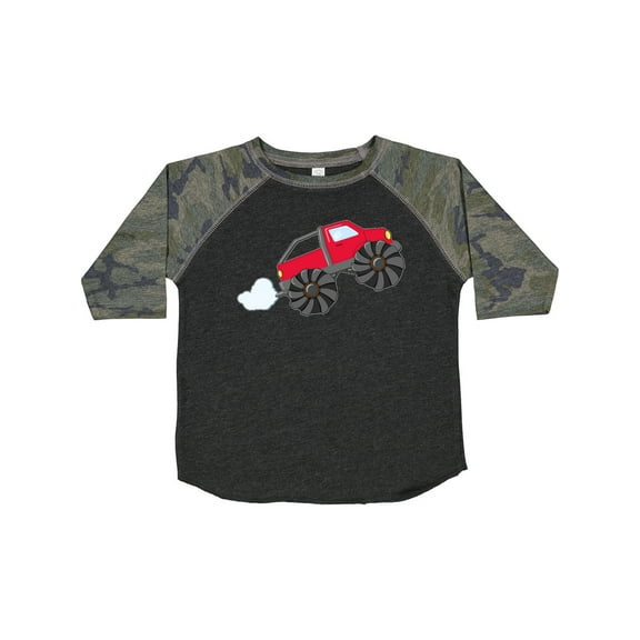 Inktastic Red Monster Truck Action Boys or Girls Toddler T-Shirt