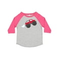 thumbnail image 1 of Inktastic Red Monster Truck Action Boys or Girls Toddler T-Shirt, 1 of 5