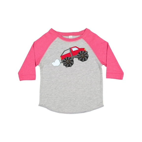Inktastic Red Monster Truck Action Boys or Girls Toddler T-Shirt