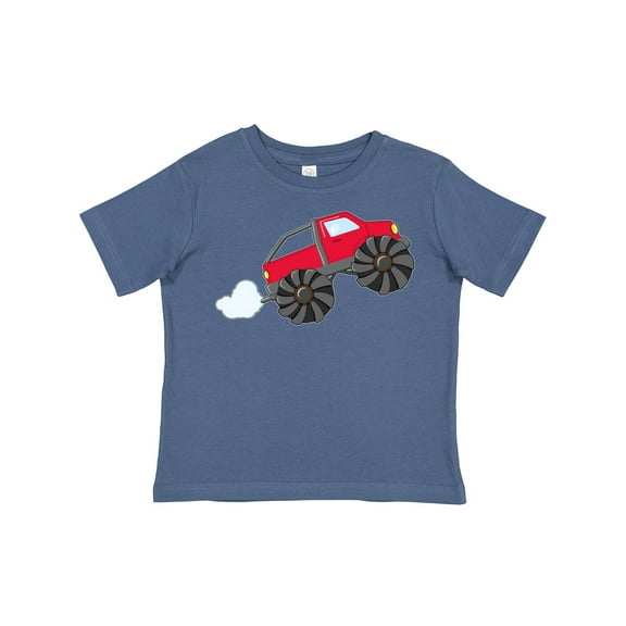 Inktastic Red Monster Truck Action Boys or Girls Toddler T-Shirt