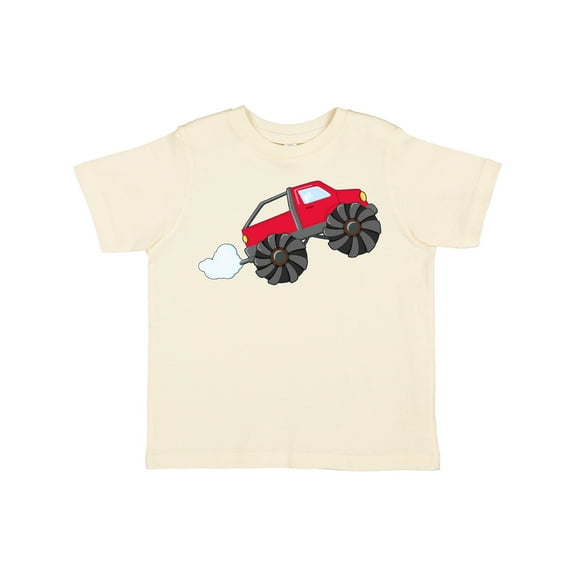 Inktastic Red Monster Truck Action Boys or Girls Toddler T-Shirt
