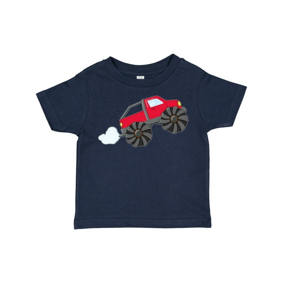 Inktastic Red Monster Truck Action Boys or Girls Toddler T-Shirt