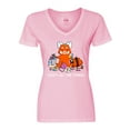 thumbnail image 1 of Inktastic Red Panda Craft All The Things Women's V-Neck T-Shirt, 1 of 5