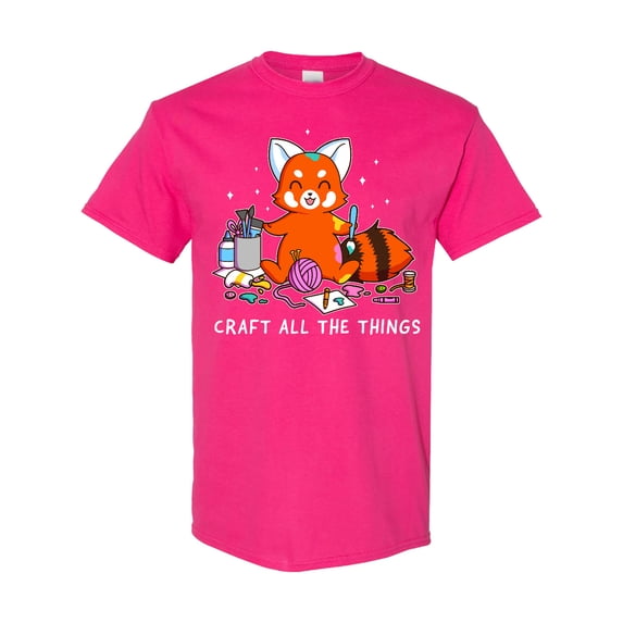 Inktastic Red Panda Craft All the Things T-Shirt