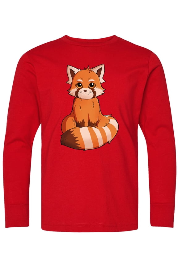 Red Panda T-shirt Long Sleeve Youth T-Shirt