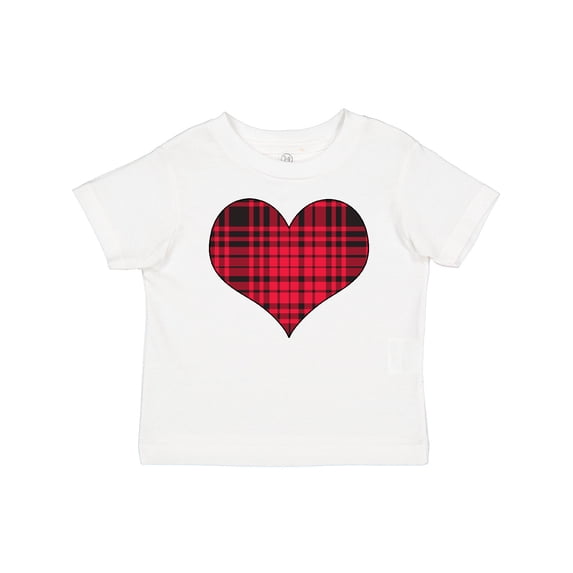 Inktastic Red Plaid Heart Boys or Girls Baby T-Shirt